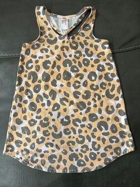 Cat & Jack Girls Leopard Print Racerback Tank dress size 4/5
